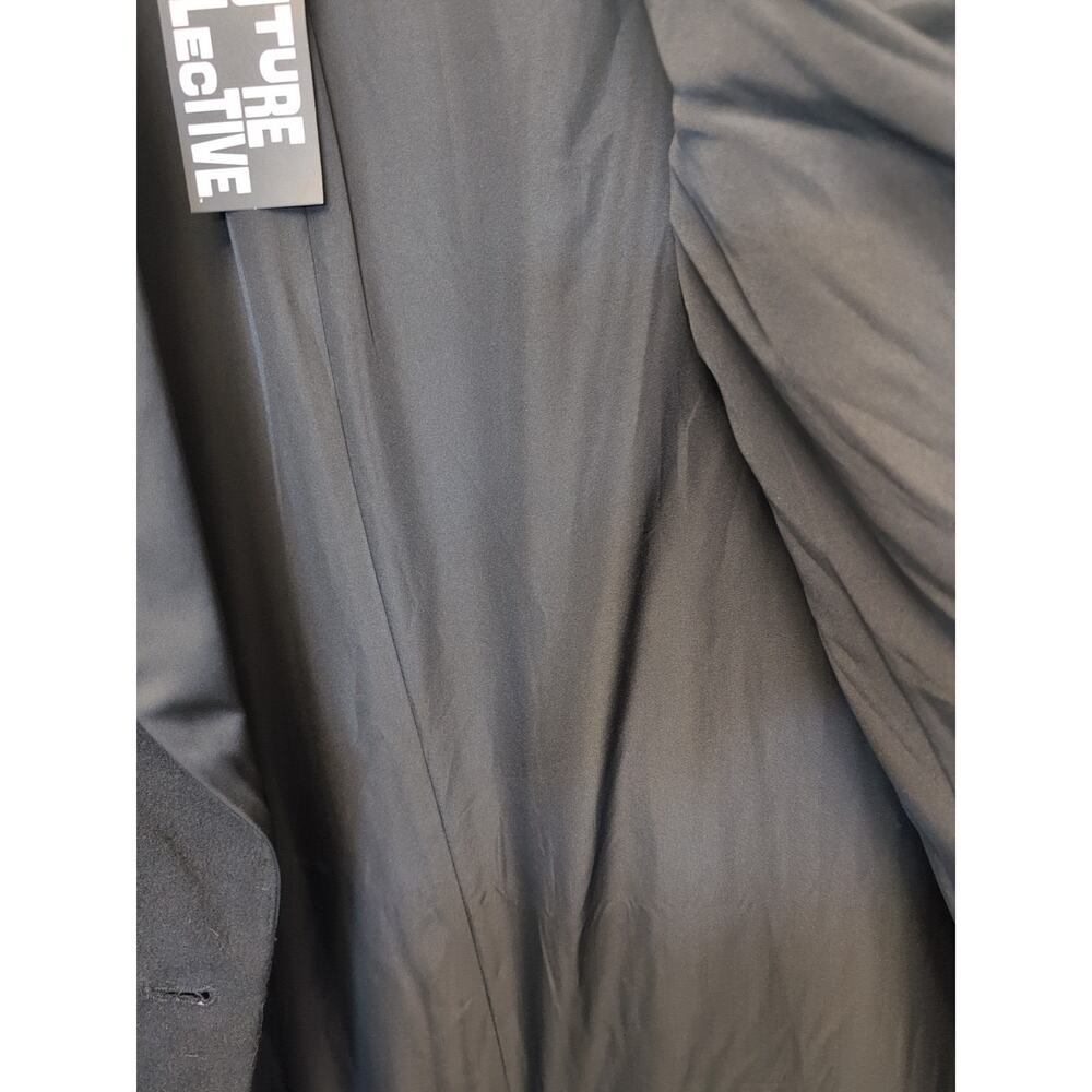 Future collective nwt XXL double breasted long black coat - Picture 4 of 12
